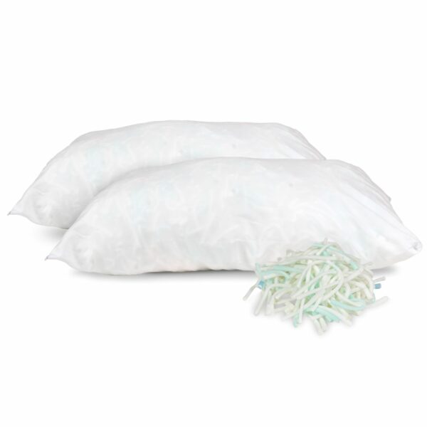 Coppia Cuscini in Fiocco di Memory Foam - Comfort e Sostegno - Per un Riposo Rigenerante - Gea