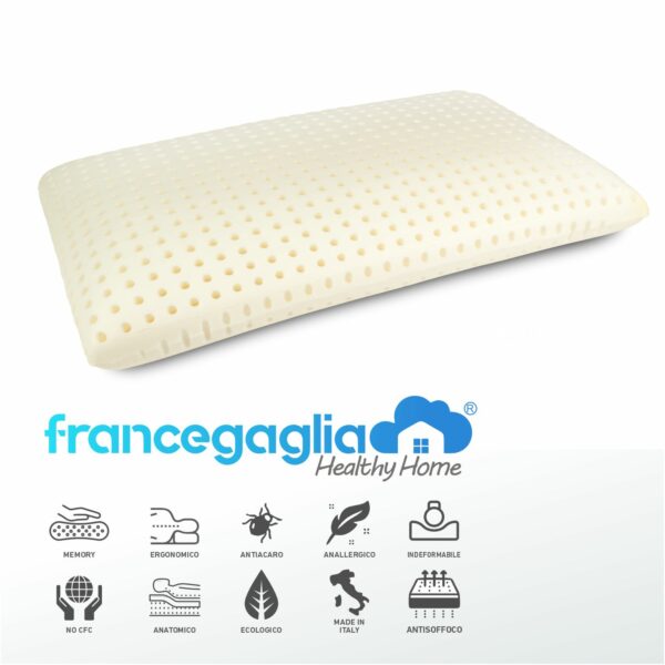 Cuscino in Memory Foam Forato Traspirante - Comfort Fresco e Supporto Ergonomico VEIVE