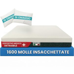 Materasso Healthy Relax 1600 Molle Insacchettate -H 25CM - Dispositivo Medico