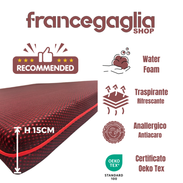 Materasso Calyx Waterfoam – Il tuo compagno ideale per un riposo rigenerante - immagine 3